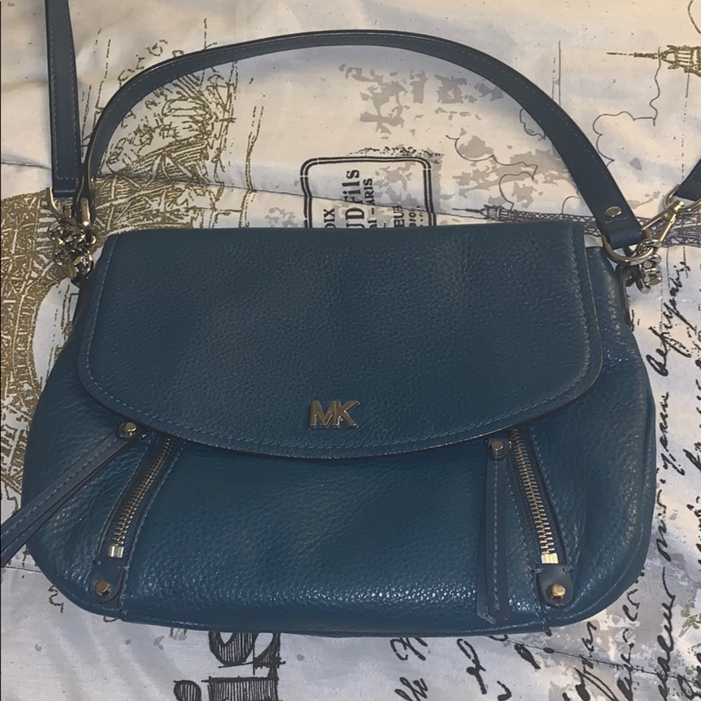 Michael Kors teal Crossbody